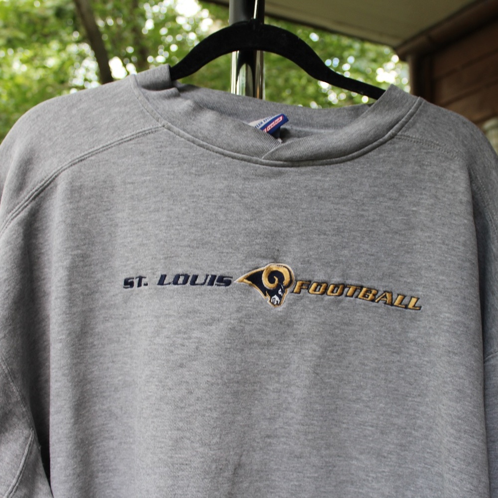 Vintage NFL Team Apparel OnField Reebok St. Louis Rams Football Pullover Sweater